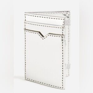 Jcrew Silver Metallic Magic Wallet (new, never used)